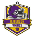 Customizable Football Bag Tag / Keychain