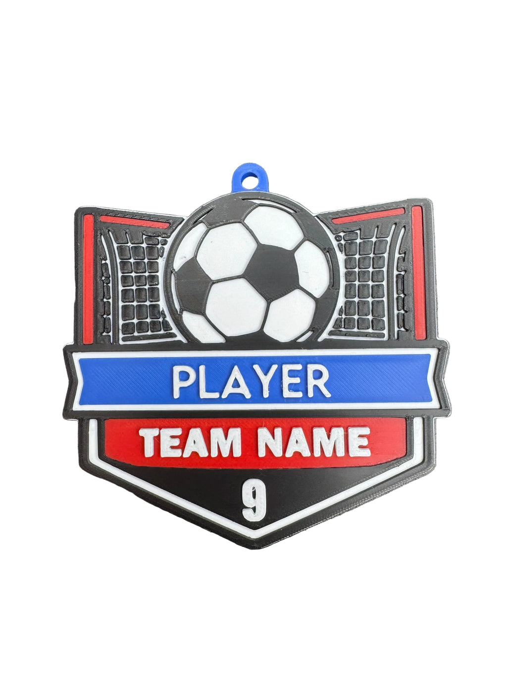Customizable Soccer Ball Keychain / Bag Tag