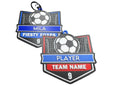 Customizable Soccer Ball Keychain / Bag Tag