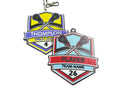 Customizable Lacrosse Bag Tag / Keychain