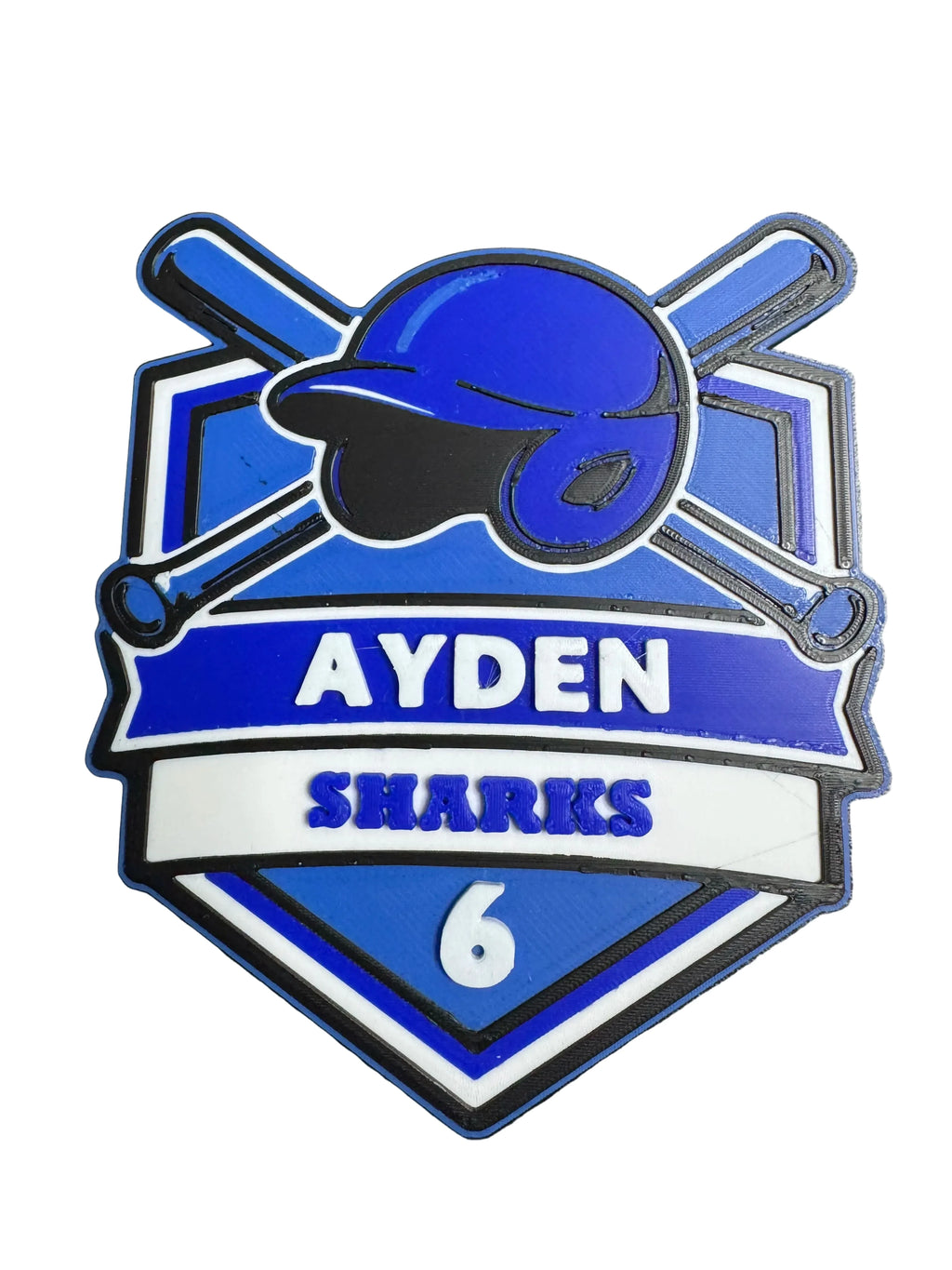 Customizable Baseball Softball Bag Tag / Keychain