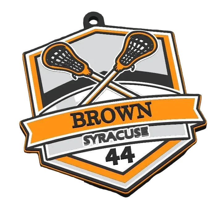 Customizable Lacrosse Bag Tag / Keychain
